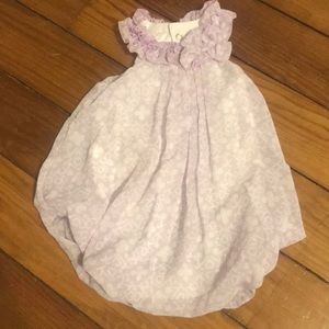 Purple print jumper sz 3 mos